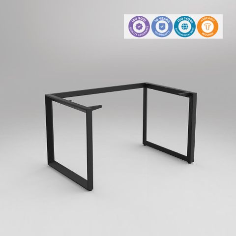 Anvil Straight Desk Frame Only - Triangle End Frames - Single User
