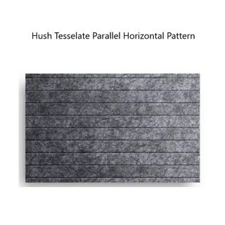 Acoustic Wall Panels Hush Tessellate Parallel Horizontal 18mm 2700x1150mm