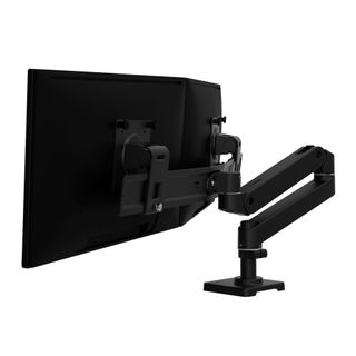 Ergotron LX Monitor Arm Dual Direct Arm Black Boxed