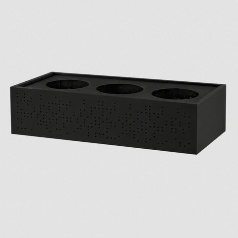 Planter Box suits Tambour Door W900xD500mm Black