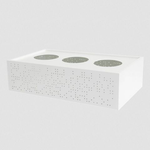 Planter Box suits Tambour Door W900xD500mm White