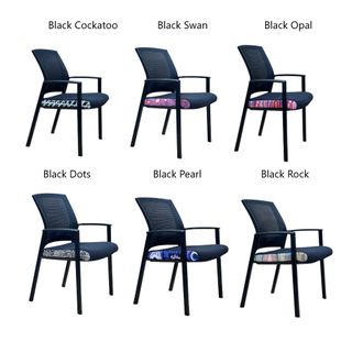 Darwin Vis Arms 4 leg Black Vinyl /Fabric sides150kg