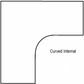 Nelson Corner Workstation Range - Curved Internal