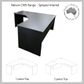Nelson Corner Workstation Range - Splayed Internal