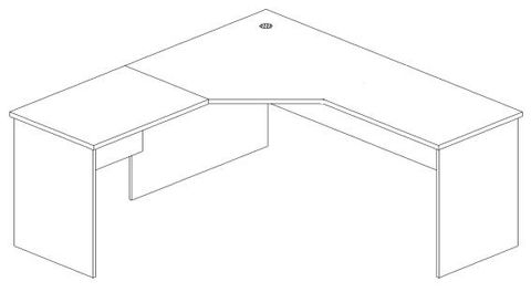 Nelson Workstation 2100x2100xD750xH725mm 2P Splay CMH L2