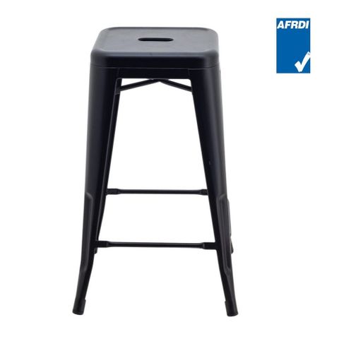 Replica Tolix Stool Tall H760mm Black Metal MOQ12