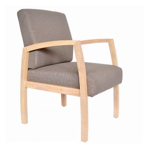 Bella Mid Back Open Sided Guest Chair 160kg Gin Rummy Gravel