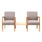 Bella Mid Back Open Sided Guest Chair 160kg Gin Rummy Gravel