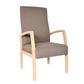 Bella Mid Back Open Sided Guest Chair 160kg Gin Rummy Gravel