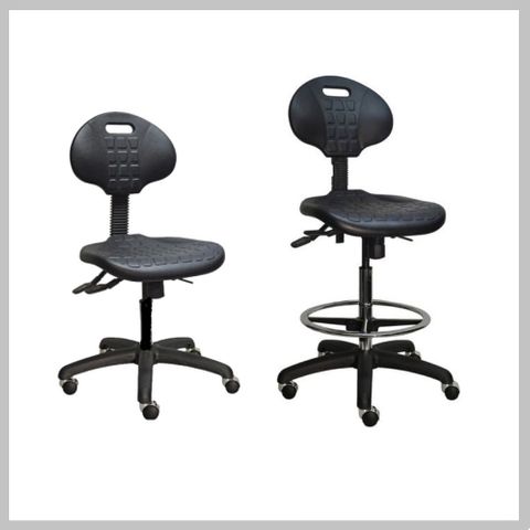 PU Task Chair Tulip - Industrial Ply Inner Range -120kg