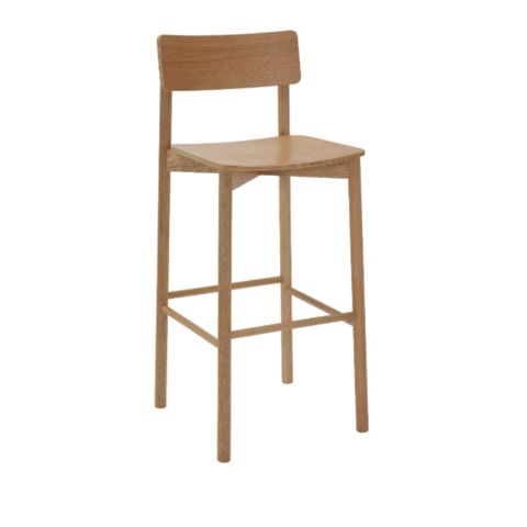Arlo Timber Bar Stool Bar Height American Oak 160kg