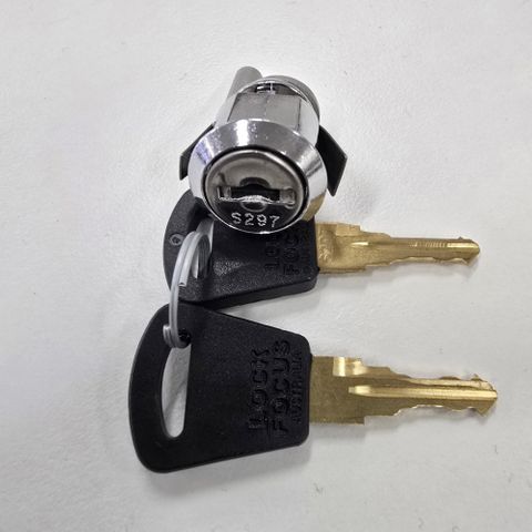 Elite Filing Cabinet Lock Round Face & 2 Keys S Series