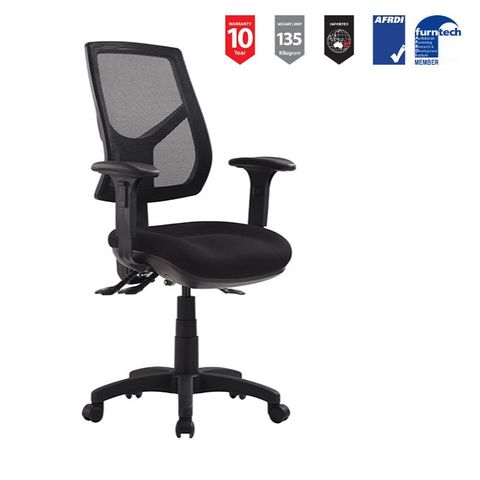 Rio Mesh HB Arms 3L Ergo 130kg Metro Black