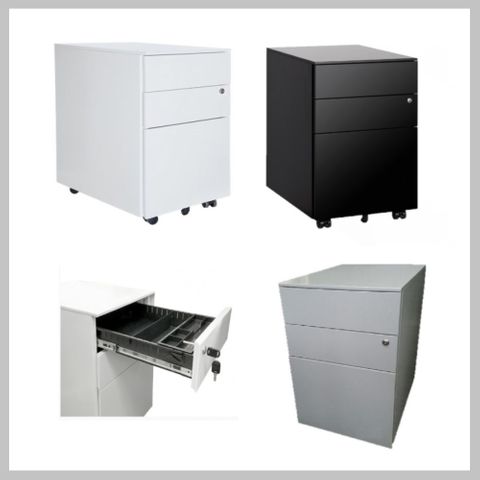 Mobile Pedestal Metal - AMC Standard Range - W400xH610xD530mm - Imported