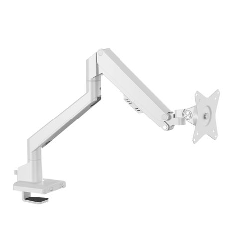 Star Monitor Arm -Suits Single Monitor White