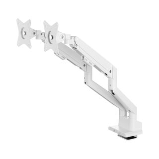 Star Monitor Arm -Suits Dual Monitors White