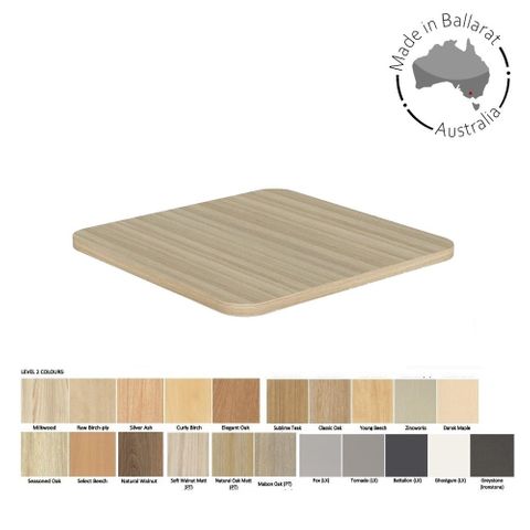Top 25mm 700x700mm L2 50mm Radius Corners