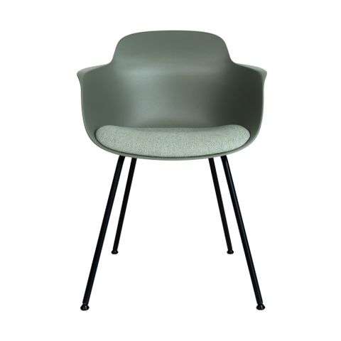 Sicla Tub 4-leg Metal Frame Shell Polyprop/ Uphol Seat Pad F2