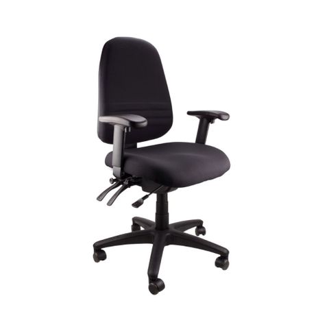 Endeavour 103A Adj Arms Chair SS Black 160kg