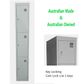 Flat Top Lockers - Australian Made - 380mm Wide, 1840mm High