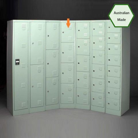 Locker 4 Tier H1800xW380xD457mm Keylocking