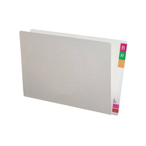 Foolscap Folder Full End Tab White Pk100