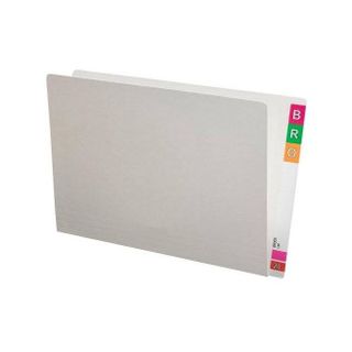 Foolscap Folder Full End Tab White Pk100