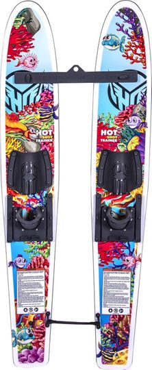 HO 2024 Hot Shot Trainer Combo Skis with Bar & Rope