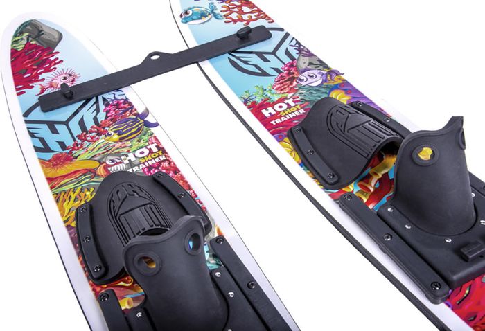 HO 2024 Hot Shot Trainer Combo Skis with Bar & Rope