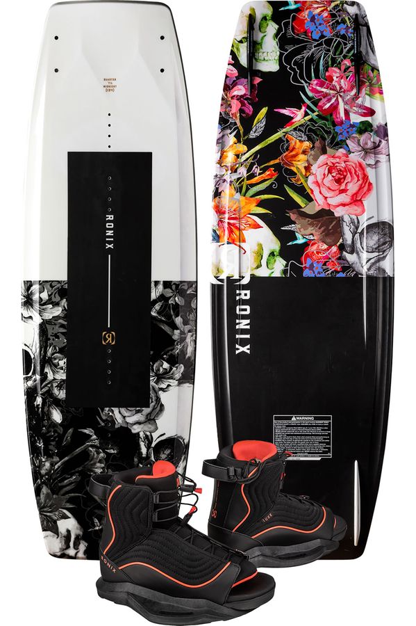 Ronix 2024 Quarter 'Til Midnight Ladies Wakeboard with Luxe Boots