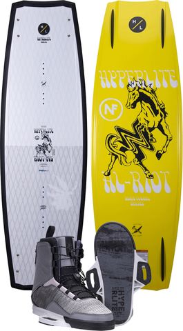 HYPERLITE 2022 RIOT WAKEBOARD WITH ULTRA BOOTS