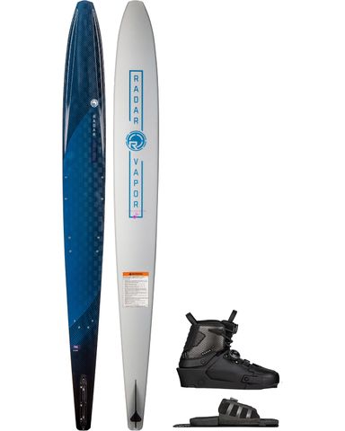 RADAR 2023 Vapor Pro Build Blue Slalom Ski with 2024 Vapor Boot &amp; RTP
