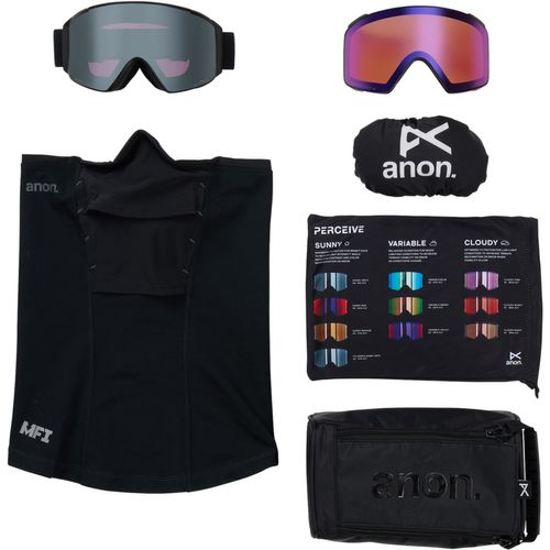 Anon 2026 M4S Goggles (Cylindrical) + Bonus Lens + MFI Face Mask
