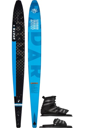 Radar 2024 Vapor Pro Build Blue Slalom Ski with Vector BOA Boot & Vector BOA ARTP