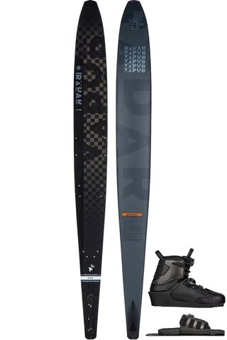 RADAR 2024 Vapor Pro Build Black Slalom Ski with Vapor Boot &amp; Vector BOA ARTP