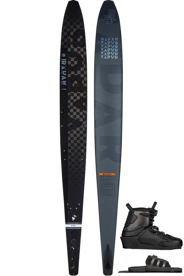 Radar 2024 Vapor Pro Build Black Slalom Ski with Vapor Boot & Vector BOA ARTP