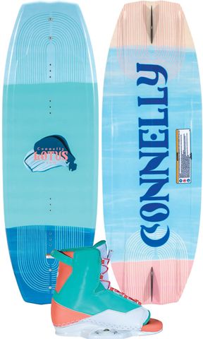 Connelly 2024 Lotus Ladies Wakeboard with 2025 Karma Boots