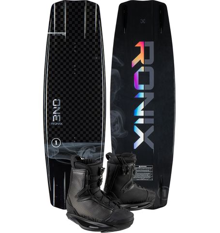 Ronix 2024 One Blackout Wakeboard with One Carbitex Boots