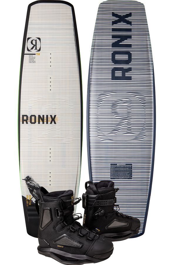 Ronix 2024 Kinetik Project Spring Box 2 Cable Park Wakeboard with Kinetik Project EXP Boots