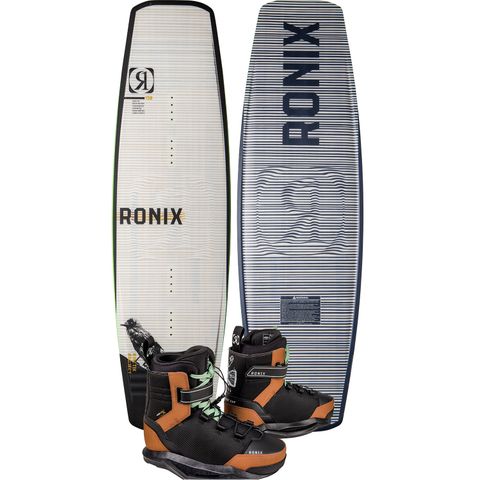 Ronix 2024 Kinetik Project Spring Box 2 Cable Park Wakeboard with 2025 Diplomat EXP Boots