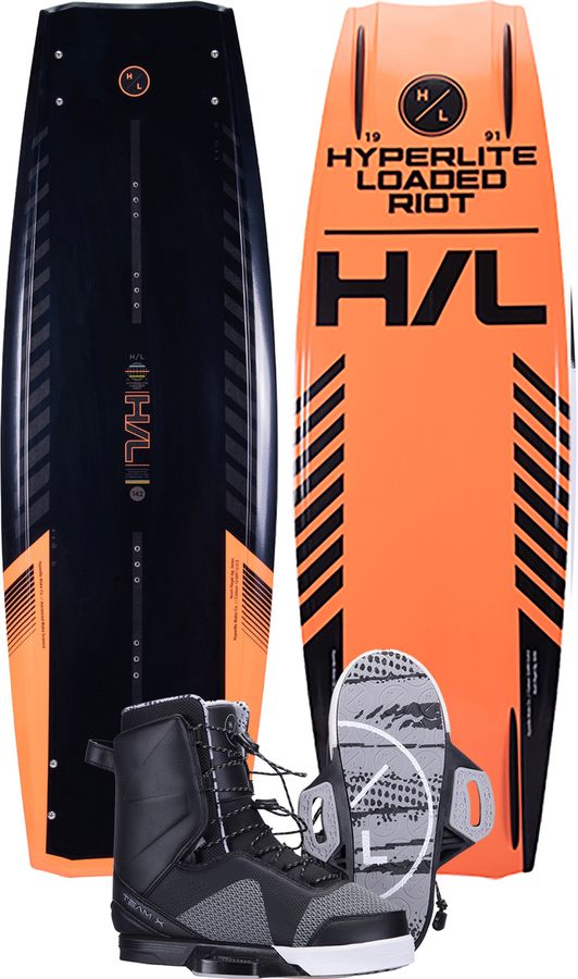 Hyperlite 2024 Riot Loaded Wakeboard with 2025 Team X Boots