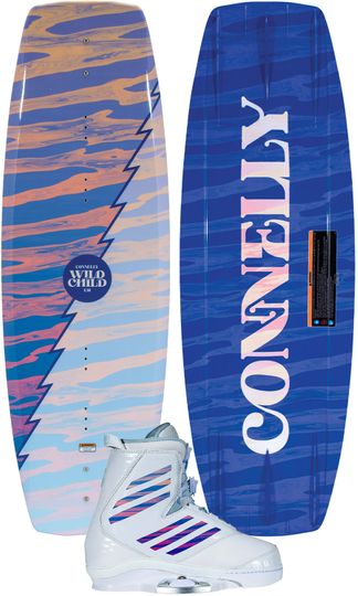 Connelly 2024 Wild Child Ladies Wakeboard with Ember Boots