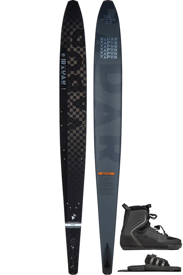 Radar 2024 Vapor Pro Build Black Slalom Ski with Pulse Boot & Vector BOA ARTP