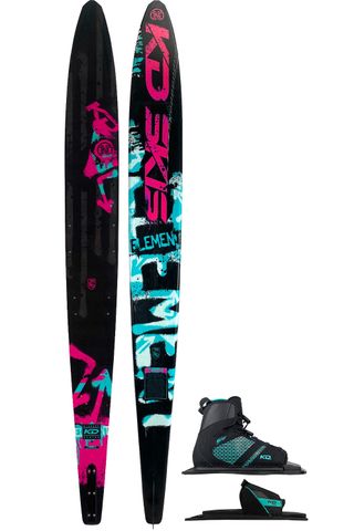 KD 2024 Neon Ladies Slalom Ski with Bliss Boot &amp; RTP