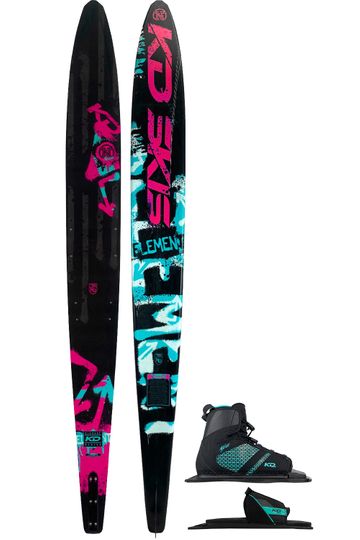 KD 2024 Neon Ladies Slalom Ski with Bliss Boot & RTP