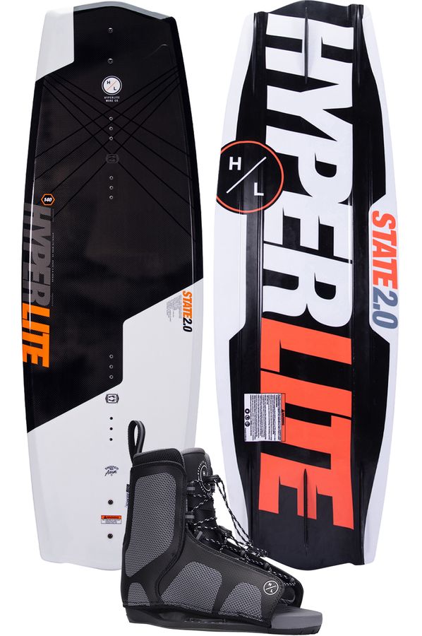Hyperlite 2024 State 2.0 Wakeboard with Remix Boots