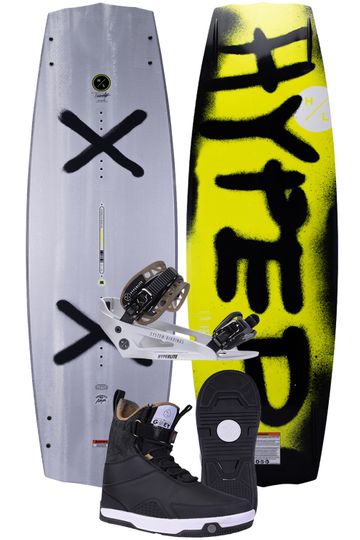 Hyperlite 2024 Blueprint Wakeboard with Gooey Boots & System Lowback Bindings