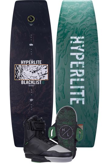 Hyperlite 2024 Blacklist Cable Park Wakeboard with Scout Boots