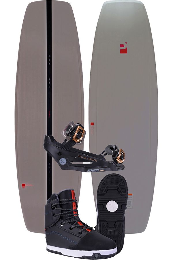 Hyperlite 2024 Pleasure Cable Park Wakeboard with 2025 Distortion Boots & System Lowback Bindings