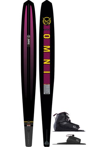 HO 2024 Carbon Omni Ladies Slalom Ski with Stance 110 Boot &amp; RTP